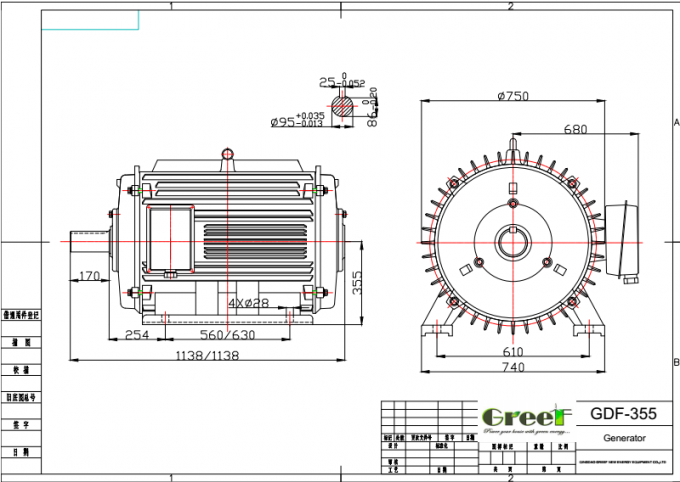 নিম্ন Rpm স্থায়ী চৌম্বক জেনারেটর কাস্টমাইজড 5kw 10kw 50kw 200kw 3 বছরের ওয়ারেন্টি সহ 5