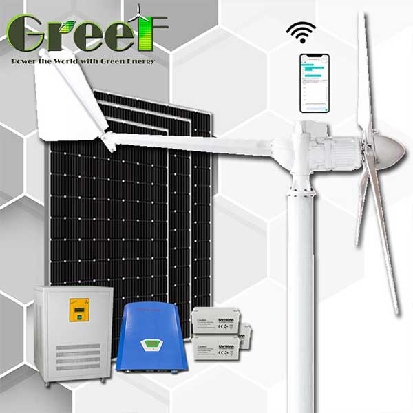 বাড়ির জন্য 10KW অন অফ গ্রিড এনার্জি উইন্ড টারবাইন জেনারেটর উইন্ড মিল ফ্যান