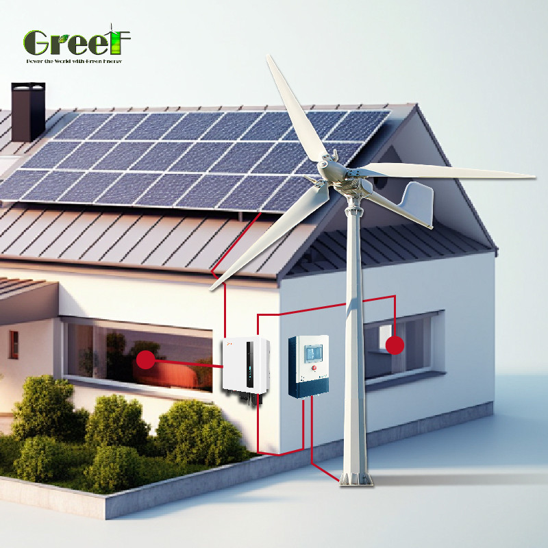 98% হাইব্রিড সোলার সিস্টেম 8Kw-10Kw নামমাত্র আউটপুট পাওয়ার এবং 110/220V আউটপুট ভোল্টেজ সহ