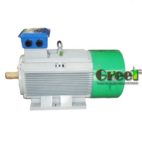 20rpm-3000rpm এয়ার কুলিং পদ্ধতি 3 ফেজ স্থায়ী চৌম্বক জেনারেটর নিম্ন গতির বিদ্যুৎ উত্পাদন