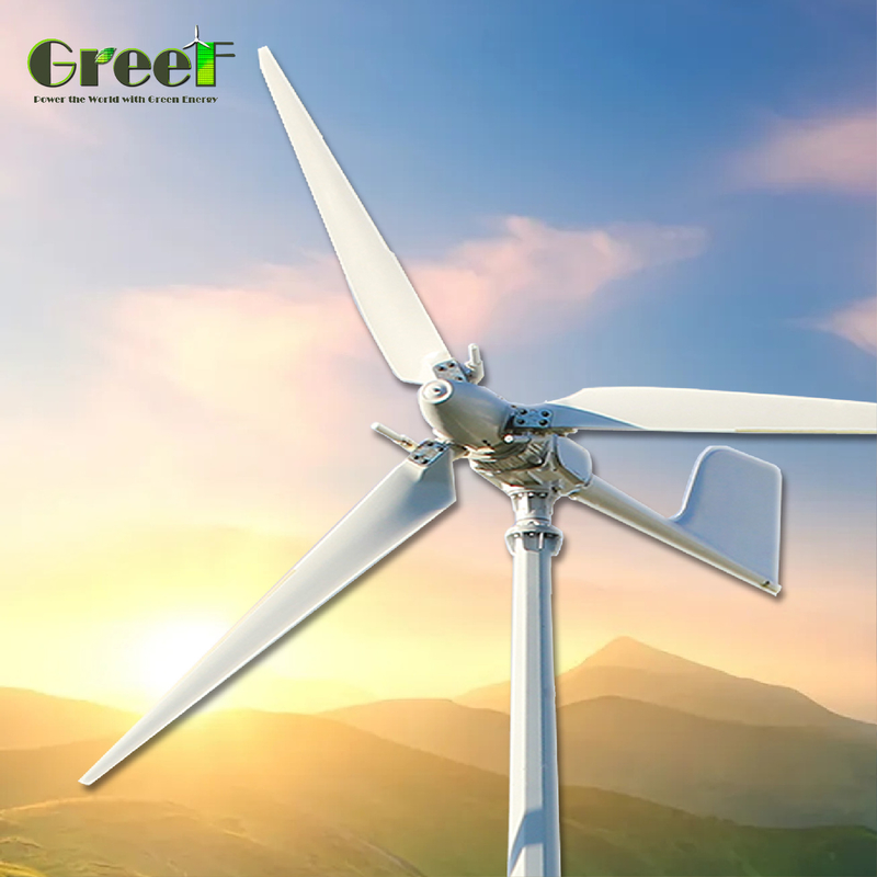 5KW 10KW 20KW 30KW নিম্ন স্টার্ট বায়ু গতি পিচ নিয়ন্ত্রণ বায়ু টারবাইন অনুভূমিক বায়ু জেনারেটর