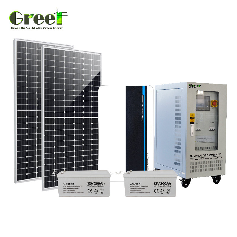 5kW লোড পাওয়ার পিডব্লিউএম চার্জ নিয়ামক সহ ছোট অফ গ্রিড সৌর শক্তি সিস্টেম