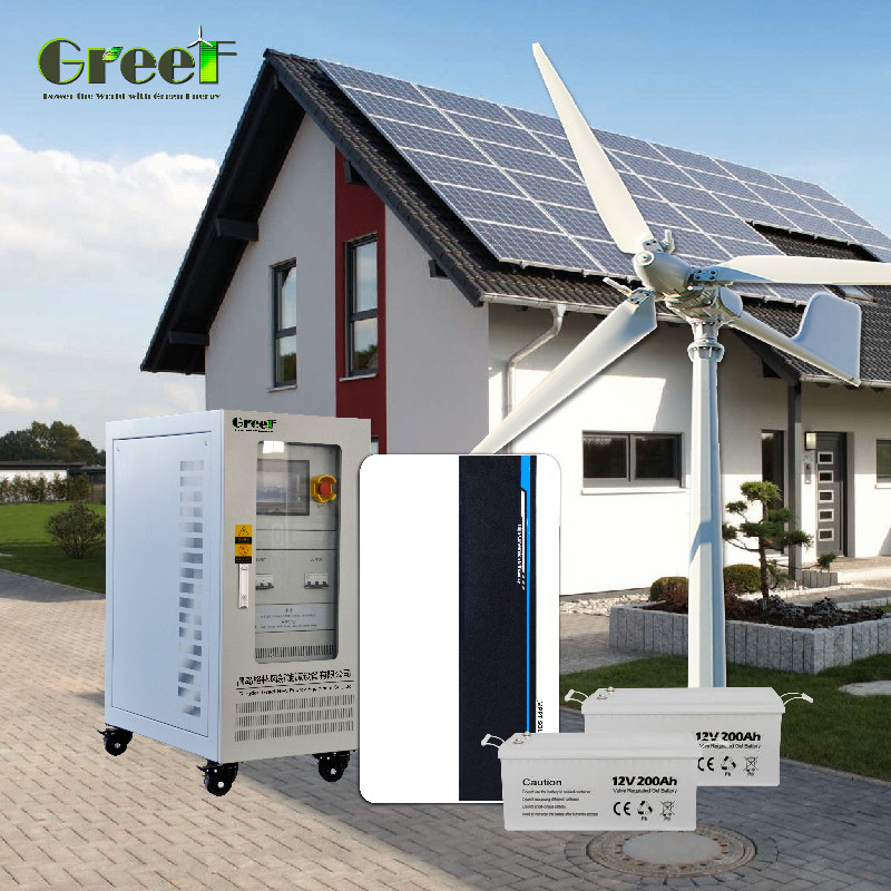 5kW লোড পাওয়ার পিডব্লিউএম চার্জ নিয়ামক সহ ছোট অফ গ্রিড সৌর শক্তি সিস্টেম