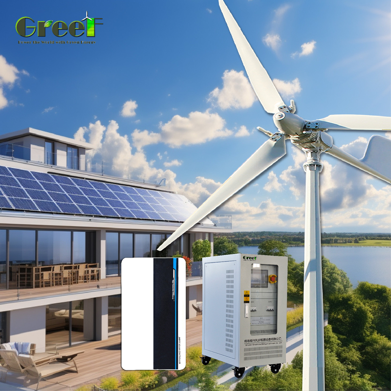 5kW লোড পাওয়ার পিডব্লিউএম চার্জ নিয়ামক সহ ছোট অফ গ্রিড সৌর শক্তি সিস্টেম