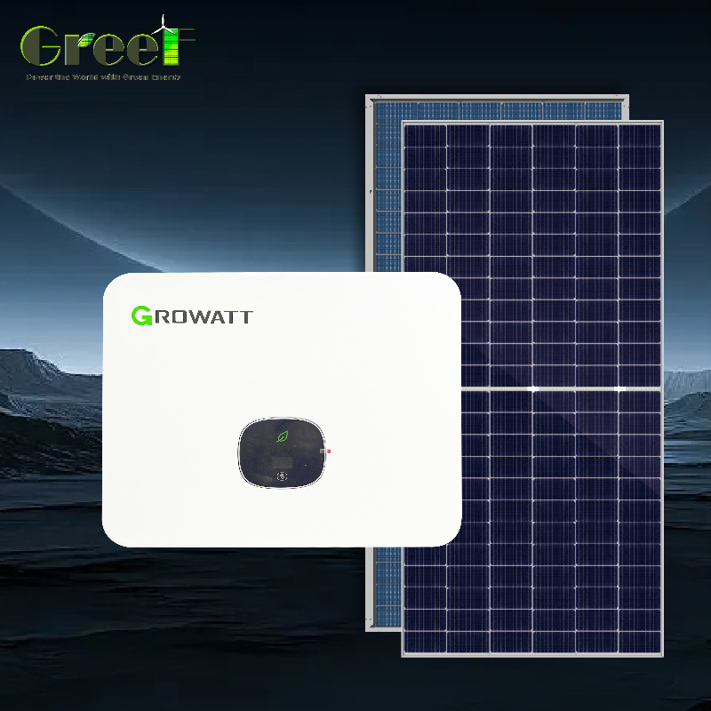 একক স্ফটিক 1kW-100kW সৌর প্যানেল গ্রিড টাই সিস্টেম সর্বোচ্চ শক্তি উত্পাদন জন্য পর্যবেক্ষণ সঙ্গে