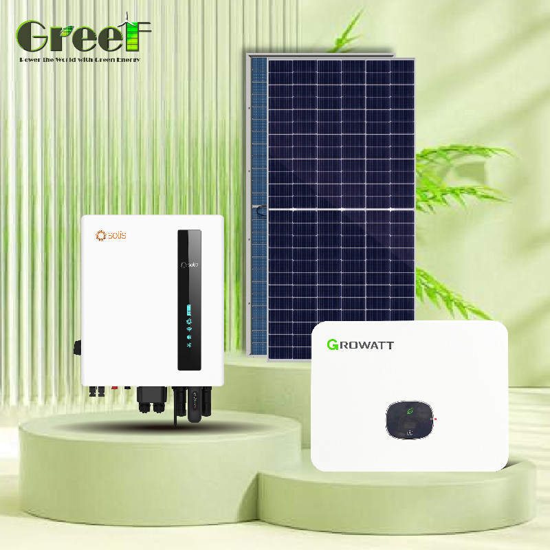একক স্ফটিক 1kW-100kW সৌর প্যানেল গ্রিড টাই সিস্টেম সর্বোচ্চ শক্তি উত্পাদন জন্য পর্যবেক্ষণ সঙ্গে