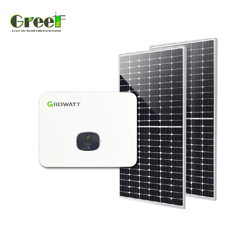 গ্রিডে 1kW-100kW মনিটরিং সহ একক স্ফটিক সিলিকন সৌর প্যানেল সিস্টেম সৌর শক্তি