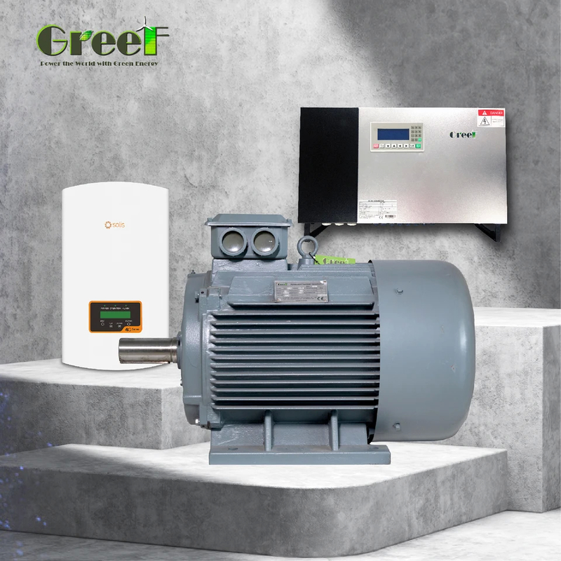 10kW স্থায়ী চুম্বক জেনারেটর কাস্টমাইজড নামমাত্র ভোল্টেজ 20rpm-3000rpm নামমাত্র ঘোরান হোম ব্যবহার বায়ু টারবাইন জন্য জল টারবাইন