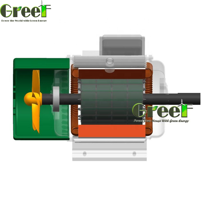 নামমাত্র শক্তি 0.5kW-5000kW স্থায়ী চৌম্বক জেনারেটর 98% পর্যন্ত দক্ষতা বিচ্ছিন্নতা শ্রেণি F/H