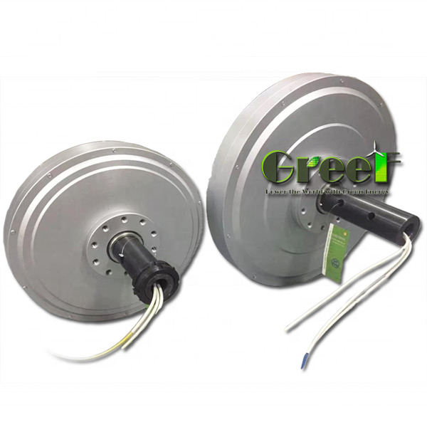 3 ফেজ কোরহীন স্থায়ী চৌম্বক জেনারেটর 0.1kW-20kW নিম্ন টর্ক