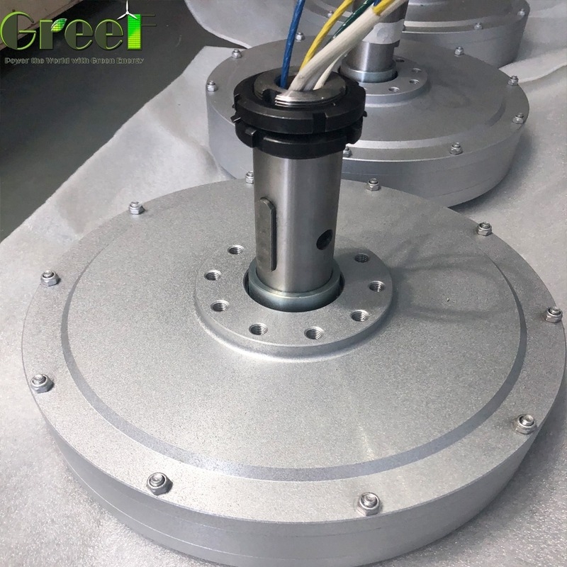 5kw কম RPM কম ঘূর্ণন গতি অভ্যন্তরীণ রটার বাইরের রটার স্থায়ী চুম্বক জেনারেটর অল্টারনেটর বায়ু টারবাইন হোম ব্যবহারের জন্য