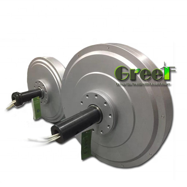 5kw কম RPM কম ঘূর্ণন গতি অভ্যন্তরীণ রটার বাইরের রটার স্থায়ী চুম্বক জেনারেটর অল্টারনেটর বায়ু টারবাইন হোম ব্যবহারের জন্য