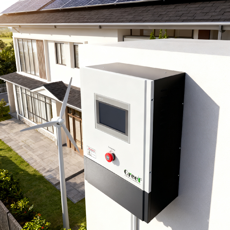 আইপি 65 আউটডোর সুরক্ষা, ডাবল সেফটি কন্ট্রোল সিস্টেম এবং থ্রি-ফেজ ডাম্প লোড ব্রেক সিস্টেমের সাথে গ্রিড কন্ট্রোলার