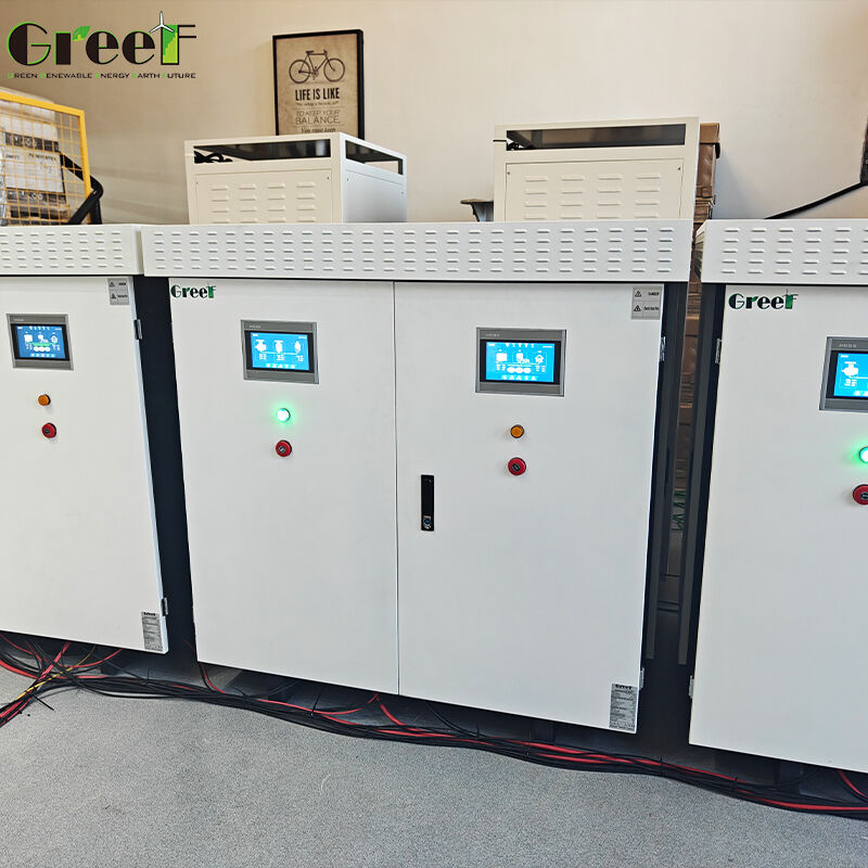 সৌর ও বায়ু সিস্টেমের জন্য এলসিডি টাচ স্ক্রিন এবং ৯৫% সর্বাধিক দক্ষতা সহ লিথিয়াম-আয়ন ব্যাটারি অন গ্রিড কন্ট্রোলার