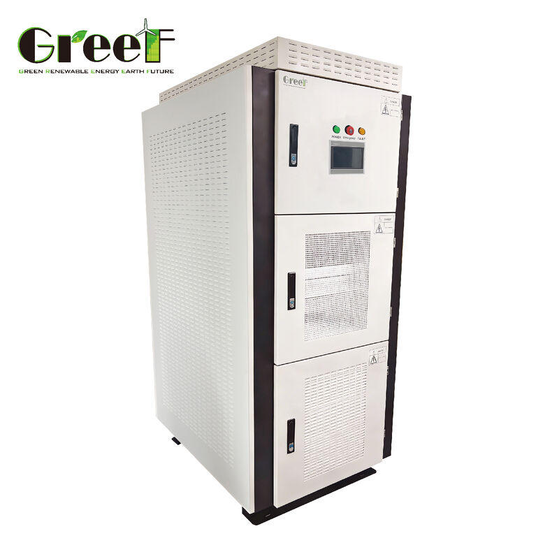 50 হার্জ 60 হার্জ আউটপুট ফ্রিকোয়েন্সি অন গ্রিড নিয়ামক 240-550 ভি ডিসি ইনপুট ভোল্টেজ রেঞ্জ এবং টেকসই শক্তি সিস্টেমের জন্য এলসিডি স্মার্ট টাচ স্ক্রিন সহ