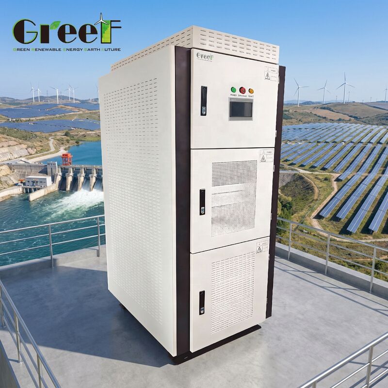 আইপি 20 সুরক্ষা রেটযুক্ত জেনারেটর হাইব্রিড রূপান্তরকারী 95% সর্বোচ্চ দক্ষতা এবং এলসিডি টাচ স্ক্রিন প্রদর্শন