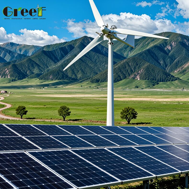 IP66 Protection Degree Hybrid Wind Solar System with Lifepo4 Battery and Below 5W Consumption for Industrial Use