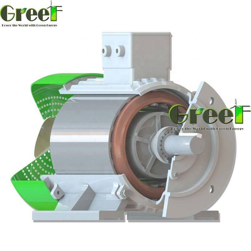500-6000 RPM গতি পরিসীমা, 750W-5MW পাওয়ার এবং 3D প্রিন্টার এবং সিএনসি মেশিনগুলির জন্য বায়ু শীতল নকশা সহ ব্রাশহীন স্থায়ী চৌম্বক মোটর