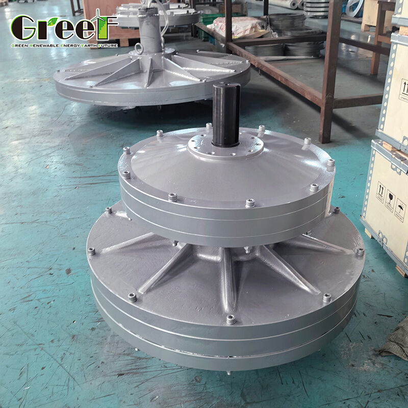 Low Start Torque High Efficiency Maintenance-Free Coreless Permanent Magnet Generator with Axial Flux Design