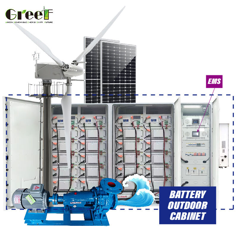 98.3% ইনভার্টার দক্ষতা 100-3000kW ক্ষমতা সহ অফ গ্রিড পাওয়ার জেনারেশনের জন্য হাইব্রিড সোলার সিস্টেম