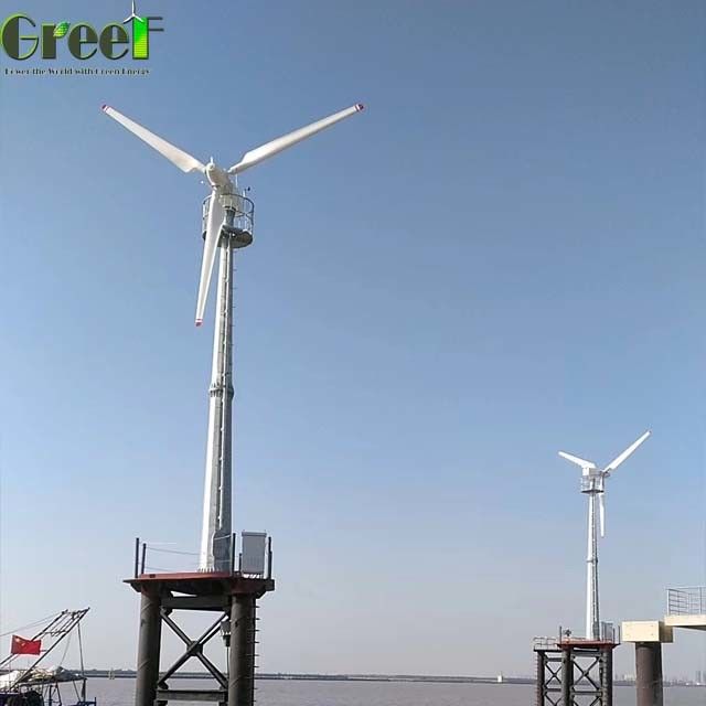 অফ গ্রিড / অন গ্রিড সিস্টেম সহ 20kw বিদ্যুৎ পিচ নিয়ন্ত্রণ বায়ু শক্তি জেনারেটর